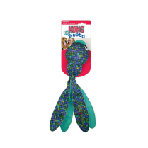 KONG Finz Wubba Blue Dog Toy Large