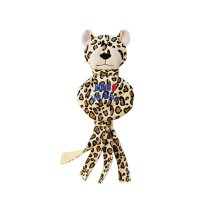 KONG Wubba No Stuff Cheetah Dog Toy Large