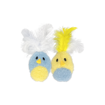 MULTIPET Toy Feather Bird w/Catnip 2pk