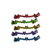 MULTIPET Toy Nuts for Knots - 3 Knot Rope 15"