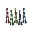 MULTIPET Toy Nuts for Knots - Rope Tug w/2 Danglers Asst 20"