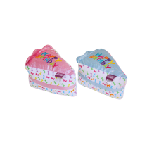 MULTIPET Toy Birthday Cake Slice 6" Assorted NEW