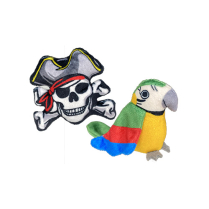 MULTIPET Toy CAT Margaritaville \ Parrot & Skull 2pk NEW
