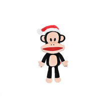 MULTIPET HOLIDAY Paul Frank Julius w/Santa Hat 6"