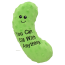 MULTIPET Toy Plush Pickle with Saying on Body 8"