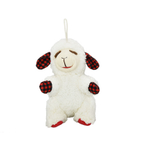 MULTIPET HOLIDAY LambChop Sitting Buffalo Plaid 8"