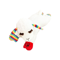 MULTIPET Toy Lamb Chop Rainbow Ears, Heart Paw 18" NEW