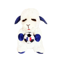 MULTIPET Toy Lamb Chop Wrinkleez Soccer France 8" NEW