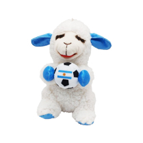 MULTIPET Toy Lamb Chop Wrinkleez Soccer Argentina 8" NEW