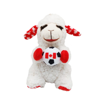 MULTIPET Toy Lamb Chop Wrinkleez Soccer Canada 8" NEW