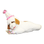 MULTIPET Toy Lamb Chop with Birthday Hat Asst 10.5"
