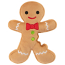 PWI GoDog HOLIDAY Gingerbread Man Plush Toy MD