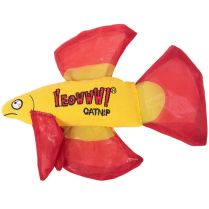 DW Mo Betta Fish 6.5" Red Yeowww! Catnip Toy SINGLE (12)