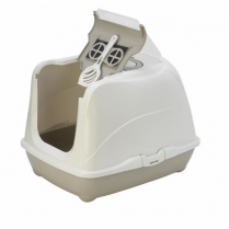 MOD FLIP Cat DUX Hood Jumbo Litter Pan Warm Gry C240-0330(6)