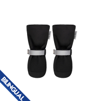 CPL Canada Pooch F&W Soft Shield Boot 4pk Black Reflect SZ 1