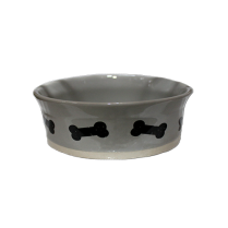 PETRAGEOUS Stamped Bones 7" Bowl Gray/Neutral