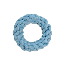 FOUFOU FouFIT Velvet Knotted Rope Ring Blue NEW