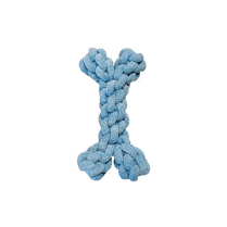 FOUFOU FouFIT Velvet Knotted Rope Bone Blue NEW
