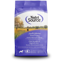 NS NutriSource Puppy SM/MED Breed Chicken & Rice 12lb