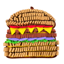 PAWZNDOGZ Snuffle Mat Juicy Hamburger by LuvMyFido