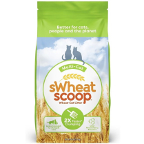SWS Multi-Cat Wheat Clumping Litter 12.7kg/28lb GREEN