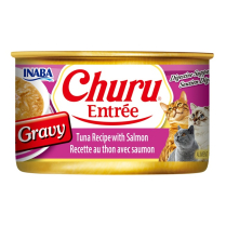 INA Churu Entree Can Tuna w/Salmon In Gravy CAT 24/3oz NEW