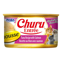 INA Churu Entree Can Tuna w/Salmon Mousse CAT 24/3oz NEW