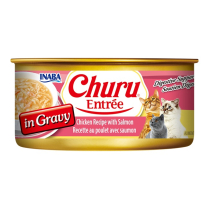 INA Churu Entree Can Ckn w/Salm In Gravy CAT 24/5.5oz NEW