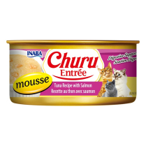 INA Churu Entree Can Tuna w/Salmon Mousse CAT 24/5.5oz NEW