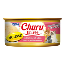 INA Churu Entree Can Ckn w/Salm Mousse CAT 24/5.5oz NEW