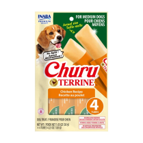 INA Churu Terrine MD DOG Chicken CARTON 8x4.2oz (2) NEW