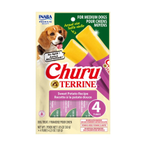 INA Churu Terrine MD DOG Sweet Potato CARTON 8x4.2oz (2) NEW
