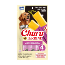 INA Churu Terrine LG DOG Sweet Potato CARTON 8x7.6oz (2) NEW