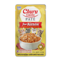 INA Churu Entree Pate Kitten Ckn w/Tuna CARTON 6x1.76oz (8)