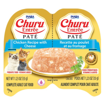 INA Churu Entree Pate Twin Cups Ckn/Ches CARTON 6x2.46oz (8)