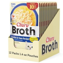 INA Churu Broth Senior 10+ Ckn & Tuna CARTON 12x1.4oz (2)*