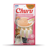 INA Churu Puree Salmon Recipe 4pk CARTON 6x2oz (8)