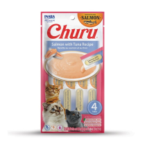 INA Churu Puree Salmon w/Tuna Recipe 4pk CARTON 6x2oz (8)