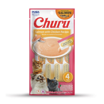 INA Churu Puree Salmon w/Ckn Recipe 4pk CARTON 6x2oz (8)