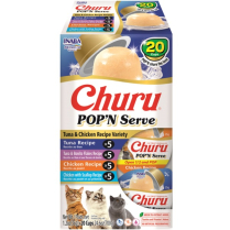 INA Churu Pop'n Serve Tuna/Ckn Variety BOX 20pk14.6oz (8)