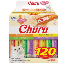 INA Churu Puree Chicken Var BOX 120pk 60oz (6)