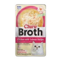 INA Churu Broth Chicken w/ Salmon CARTON 12x1.4oz (2)*