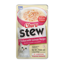 INA Churu Stew Chicken w/ Salmon CARTON 12x1.4oz (2)*