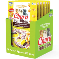INA Churu Fun Bites CAT Ckn Wrap Tuna/Ch-se CTN 6x1.26oz (8)