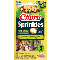 INA Churu Sprinkles DOG Ckn w/Veg 3pk CARTON 6x1.05oz (8)NEW