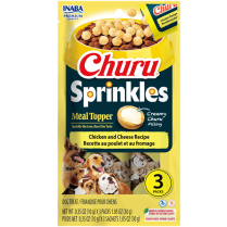 INA Churu Sprinkles DOG Ckn w/Chs 3pk CARTON 6x1.05oz (8)NEW