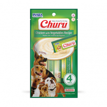 INA Churu Purees DOG Ckn w/Veggie Rcp 4pk CTN 6x2oz (8)