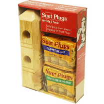WLS Suet Plug Variety 5pk &ndash; Plug Pack 4ct & Feeder #728 (10)