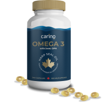 Carino Omega3 Harp Seal Oil 500mg Capsules 240ct (36) NEW