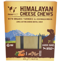 Pawfect Himalayan Cheese Chew 3pk LG Tumeric & Ginseng 420g